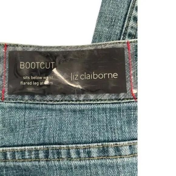 Liz Claiborne Womens Bootcut Blue Medium Wash Comfort Jeans Size 12 Petite - Picture 7 of 9